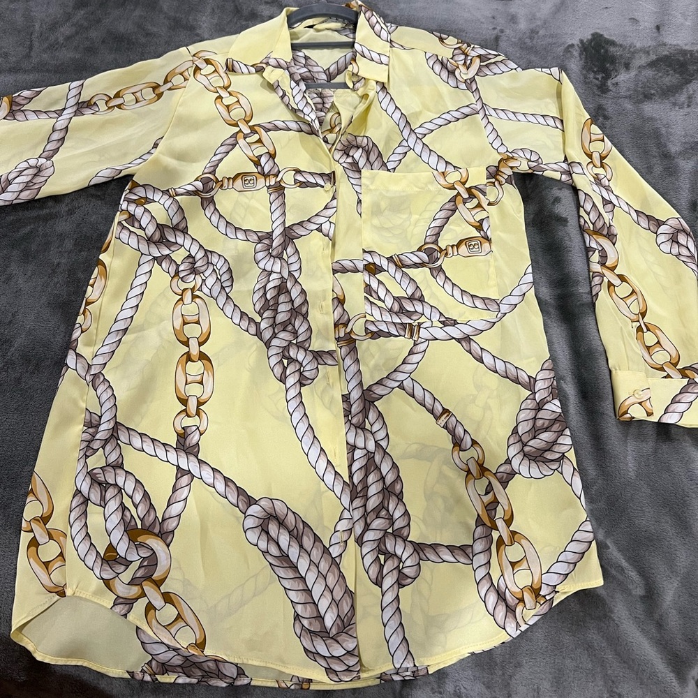 Zara silky shirt